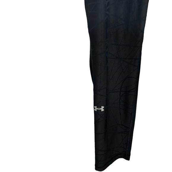 Under Armour 1345751 Women's HeatGear Armour Ankle Crop Jacquard Black large - Picture 2 of 4